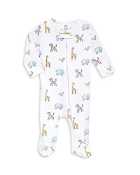 Aden and Anais Unisex Animals Print Comfort Zip Front Footie