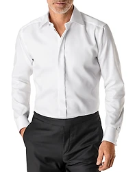 Eton Contemporary Fit Diamond Weave Tuxedo Shirt