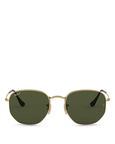 Ray-Ban Icons Polarized Hexagonal Sunglasses, 51mm