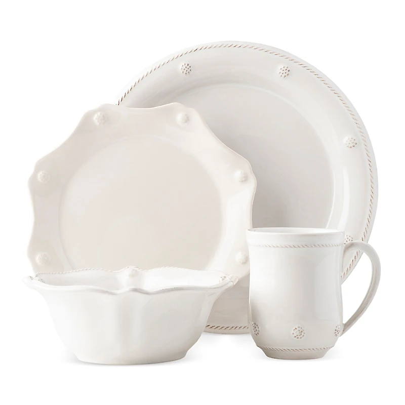 Juliska Berry & Thread Whitewash 4 Piece Place Setting