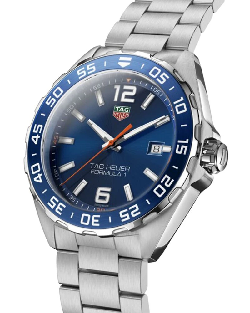 Formula 1 Quartz Men's Blue Steel Watch, 43mm