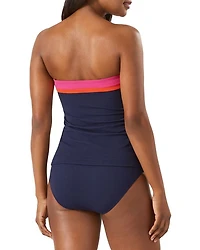 Island Cays Color Block Bandeau Tankini Top