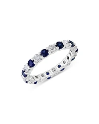 Bloomingdale's Fine Collection Sapphire & Diamond Eternity Band