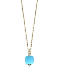 Bloomingdale's Fine Collection Turquoise & Diamond Pendant Necklace