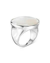 Sterling Silver Rock Candy Mother-of-Pearl Ring
