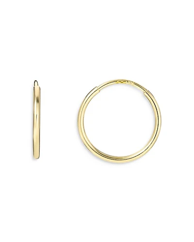 14K Yellow Gold Small Hoop Earrings