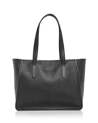 Le Foulonné Large Leather Shoulder Tote