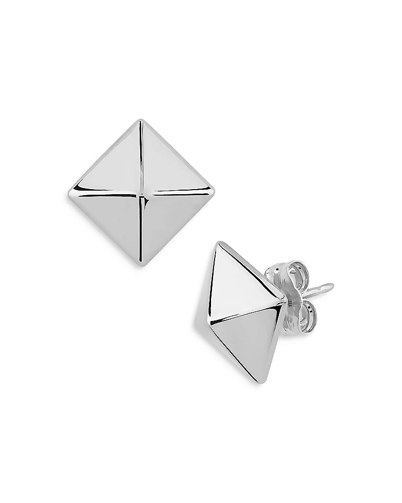 Bloomingdale's Fine Collection Sterling Silver Pyramid Studs
