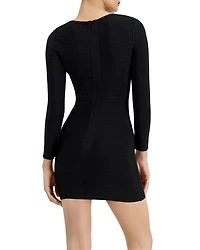 Long-Sleeve Mini Sheath Dress