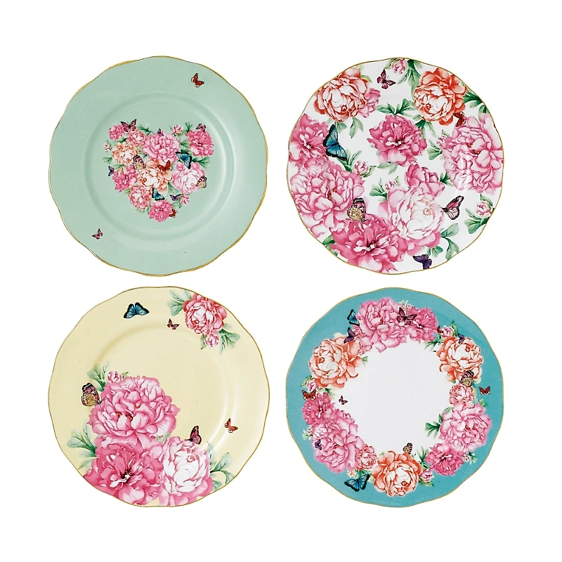Royal Albert Miranda Kerr Mixed Patterns Accent Plates, Set of 4