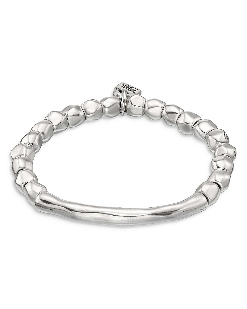 Unode50 Sterling Silver Plated with Tubular Piece Bracelet