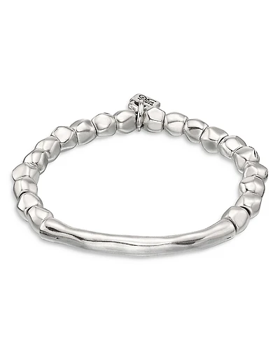 Unode50 Sterling Silver Plated with Tubular Piece Bracelet