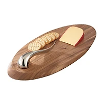 Nambe Swoop Cheese Board & Knife