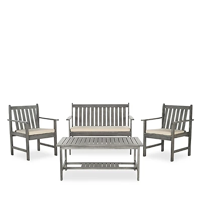Safavieh Burbank 4-Piece Outdoor Living Set