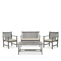 Safavieh Burbank 4-Piece Outdoor Living Set