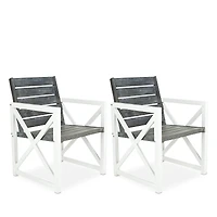 Safavieh Irina Outdoor Arm Chair, Set of 2