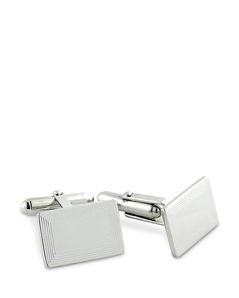 David Donahue Engraved Sterling Silver Cufflinks