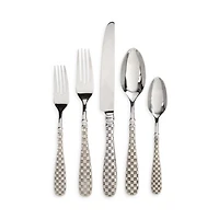 5 Piece Check Flatware Place Setting