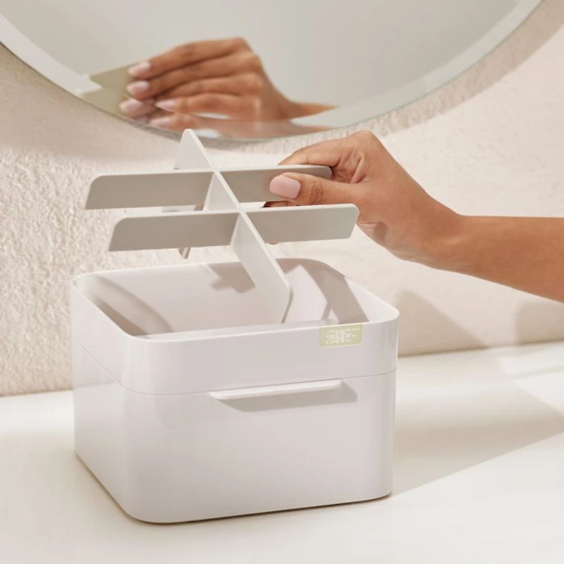 Viva Cosmetic Organizer with Drawer, Shell