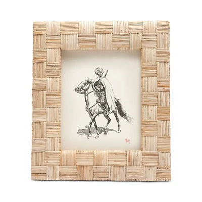 Grasse Natural Woven Rattan Frame, 8" x 10"