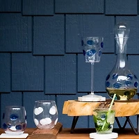 Drop White Stemless Wine Glass