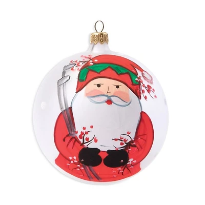Old St. Nick Golfing Ornament