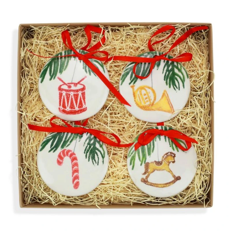 Nutcrackers Assorted Ornaments, Set of 4