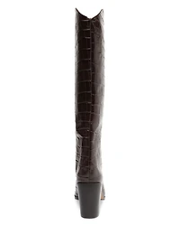 Women's Maryana Embossed Block Heel Tall Boots