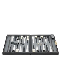 Pigeon & Poodle Sebina Leather & Horn Backgammon Set