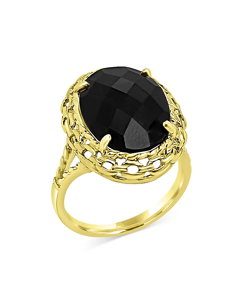 Bloomingdale's Fine Collection Onyx Oval Statement Ring