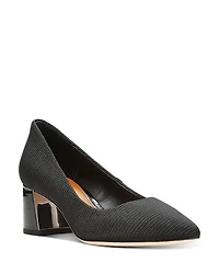 Women's Pointed Toe Block Heel Pumps
