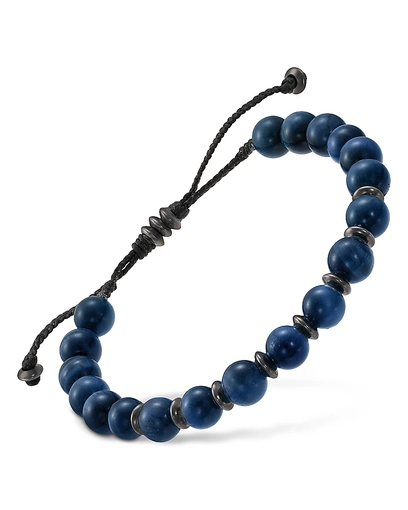 Link Up Blue Tigers Eye Beaded Bracelet