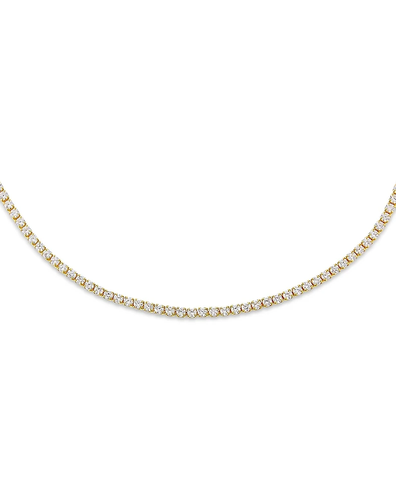 Adinas Jewels Tennis Choker Necklace, 12-15