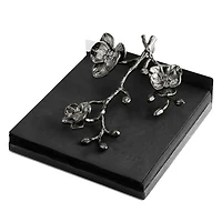 Black Orchid Collection Dinner Napkin Holder