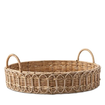 Provence Rattan Circle Tray