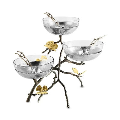 Michael Aram Butterfly Ginkgo Triple Bowl Set