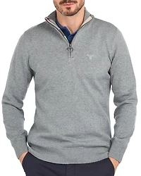 Cotton Half Zip Knitted Jumper