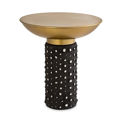 Tov Furniture Blaze Glass/Brass Side Table