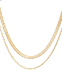 Snake Chain Layered Collar Necklace, 16"-19" - Exclusive