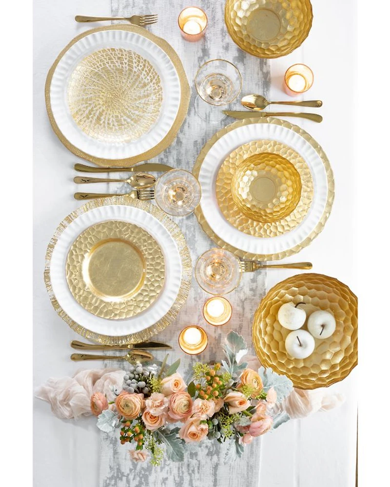 Rufolo Glass Honeycomb Salad Plate
