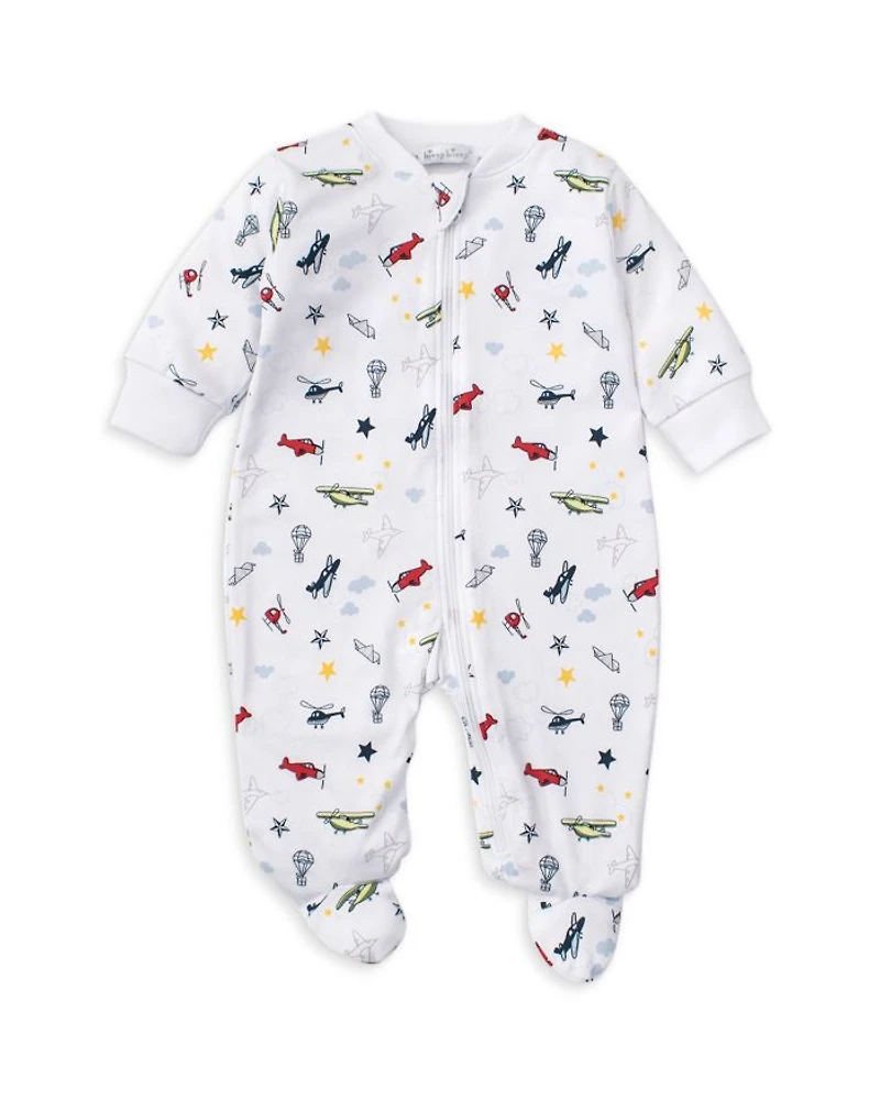 Boys' Cotton Aviators Print Footie - Baby
