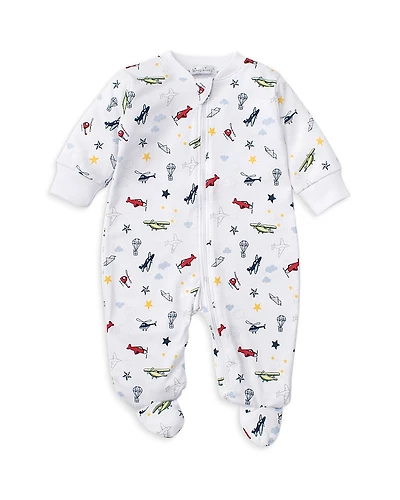 Kissy Boys' Cotton Aviators Print Footie - Baby