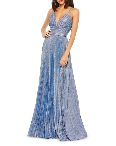 Metallic Empire Gown