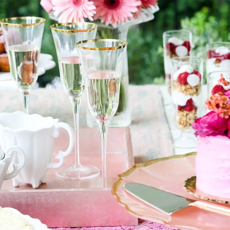 Optical Gold Champagne Glass