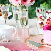Optical Gold Champagne Glass