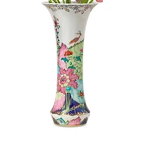 Mottahedeh Tobacco Leaf Trumpet Vase
