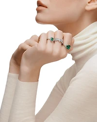 Matrix Pear Shape Crystal Band Ring