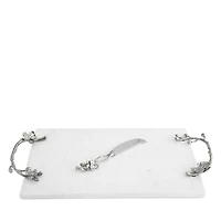 Michael Aram White Orchid Cheese Board with Knife