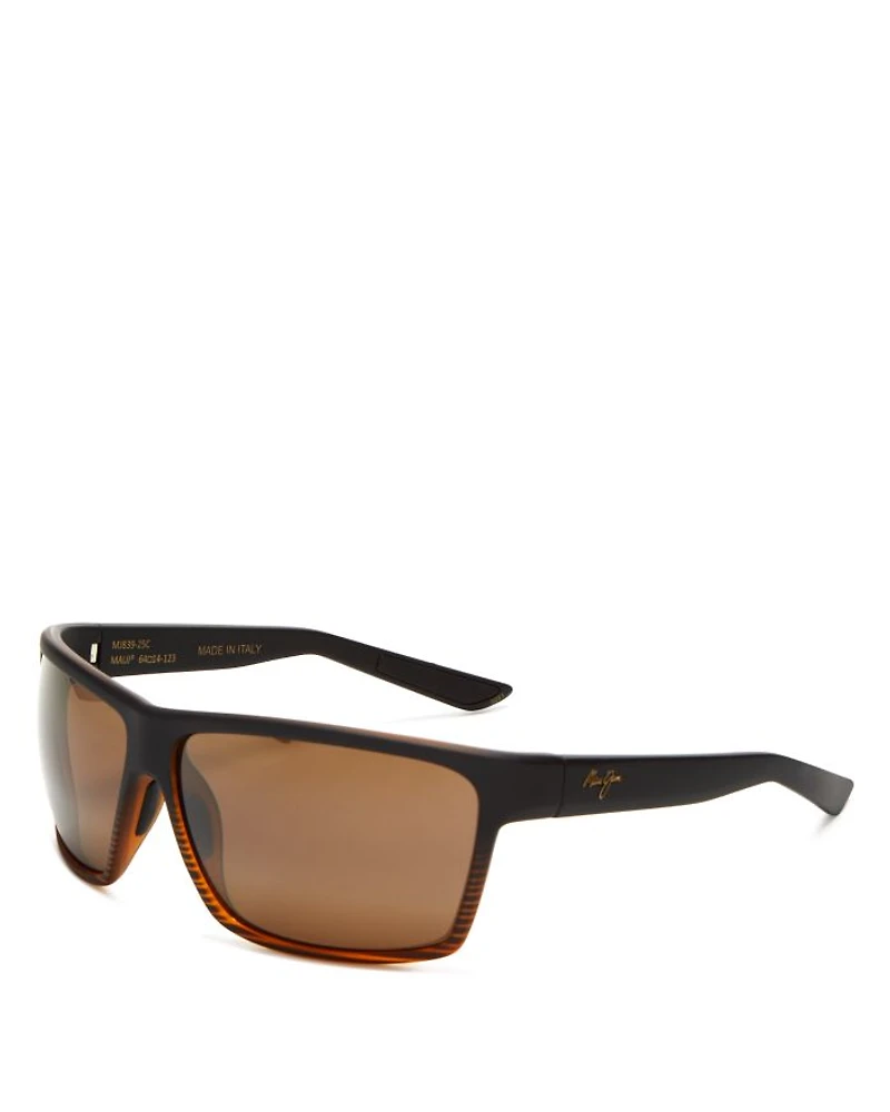 Polarized Square Sunglasses, 64mm
