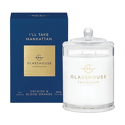 Glasshouse Fragrances I'll Take Manhattan 13.4 oz Triple Scented Candle